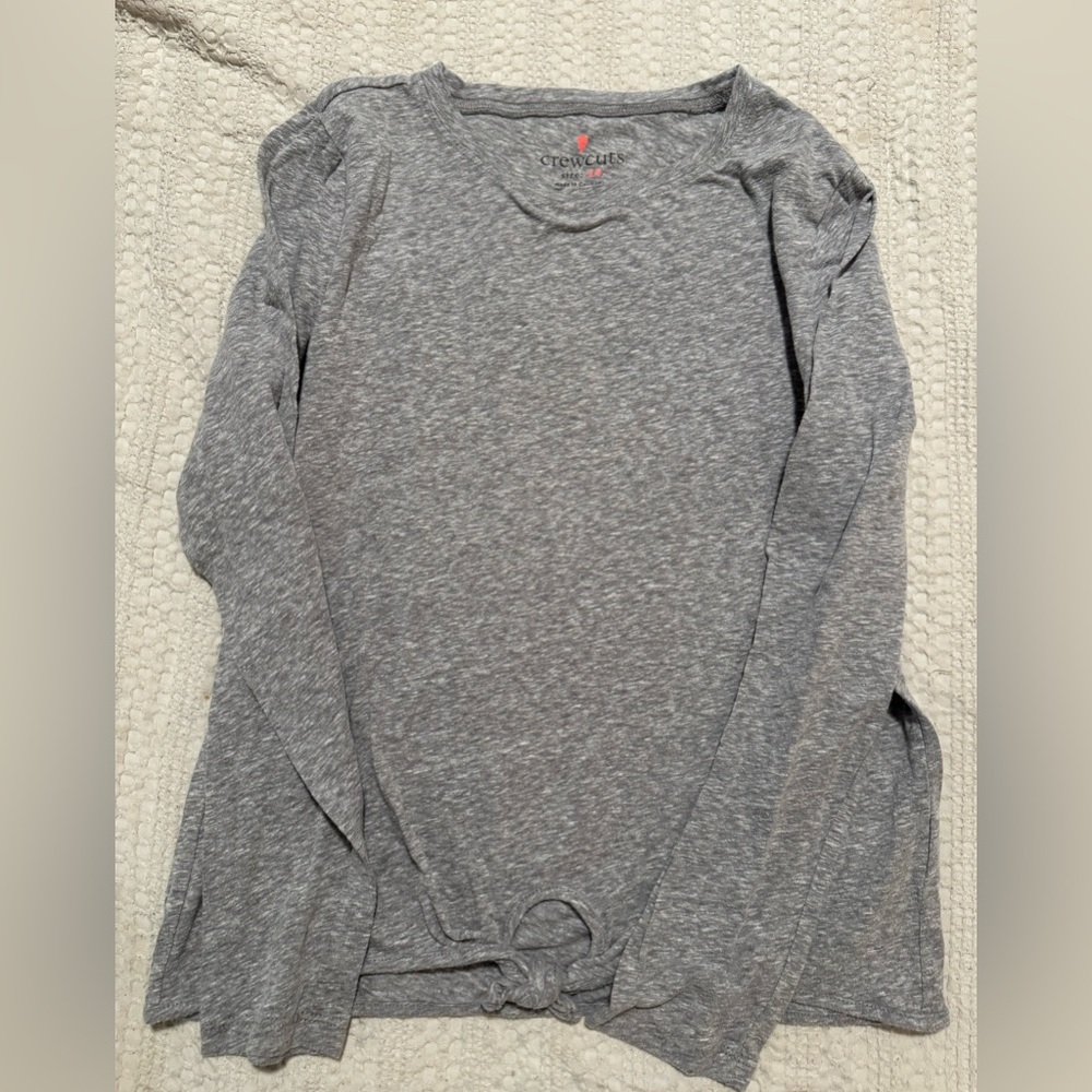 Crewcuts Heather Gray Longsleeve T-Shirt | size 14